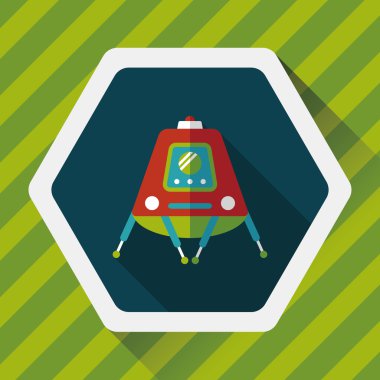 Çin yeni yılı uzun gölge, eps10 düz simgesiyle