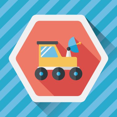 Uzun Gölge, eps10 ile alan Rover düz simgesi