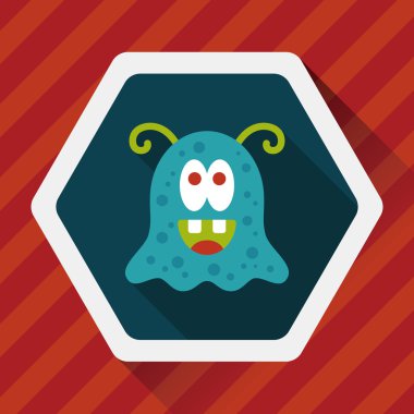 Uzun Gölge, eps10 alanı yabancı düz simgesiyle