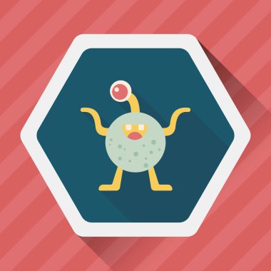 Uzun Gölge, eps10 alanı yabancı düz simgesiyle