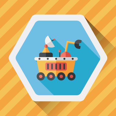 Uzun Gölge, eps10 ile alan Rover düz simgesi