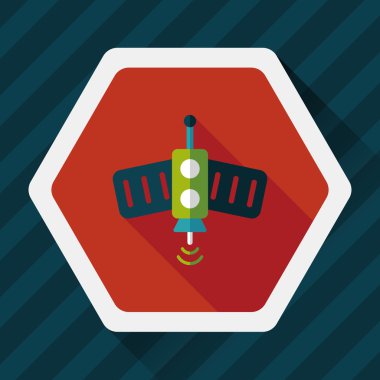 Uzun Gölge, eps10 ile uzay uydu düz simgesi