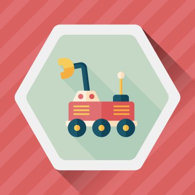 Uzun Gölge, eps10 ile alan Rover düz simgesi