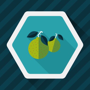 Uzun Gölge, ES'ler ile Çin yeni yılı mandarin portakal düz simgesi