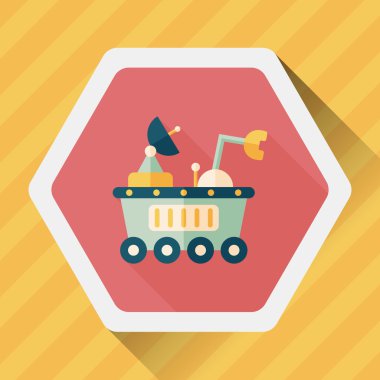 Uzun Gölge, eps10 ile alan Rover düz simgesi