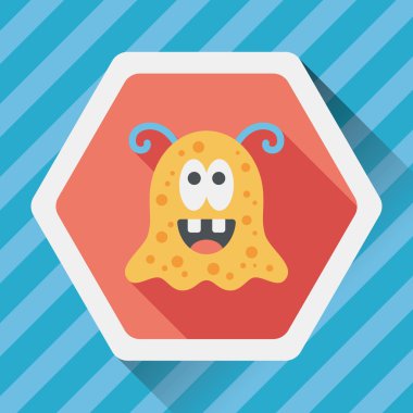 Uzun Gölge, eps10 alanı yabancı düz simgesiyle