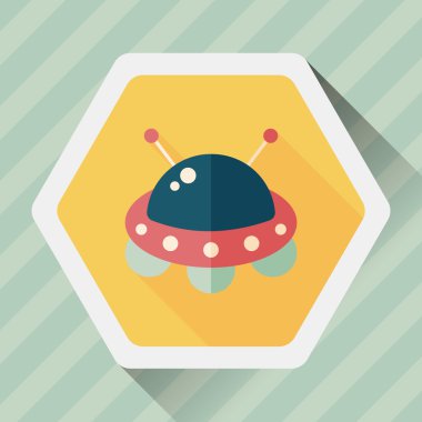 Uzun Gölge, eps10 alanı düz simgesiyle