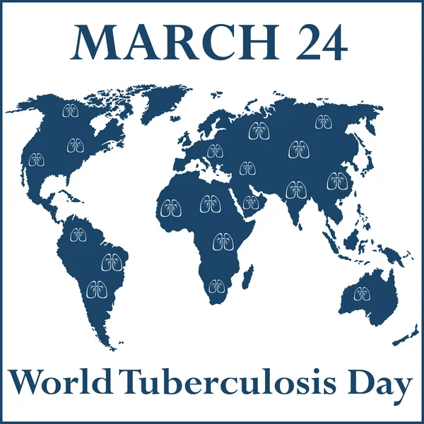 Giornata mondiale della tubercolosi — Vettoriale Stock