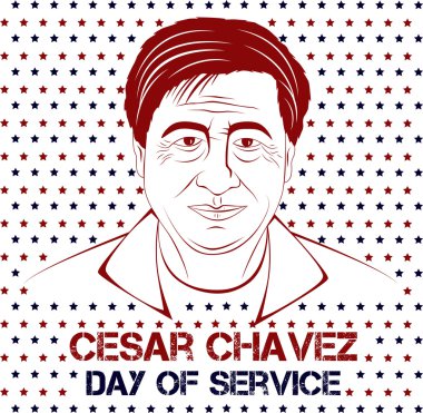 Cesar Chavez, day of service clipart