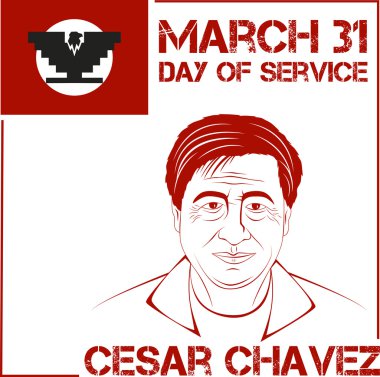 Cesar Chavez, day of service clipart