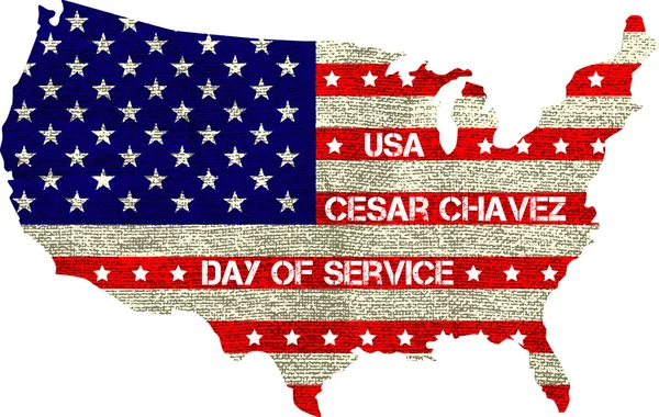 Cesar Chavez, dia de serviço — Vetor de Stock