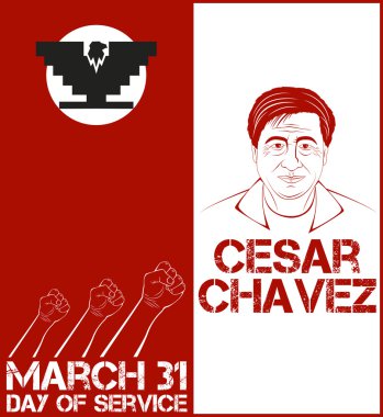 Cesar Chavez, day of service clipart