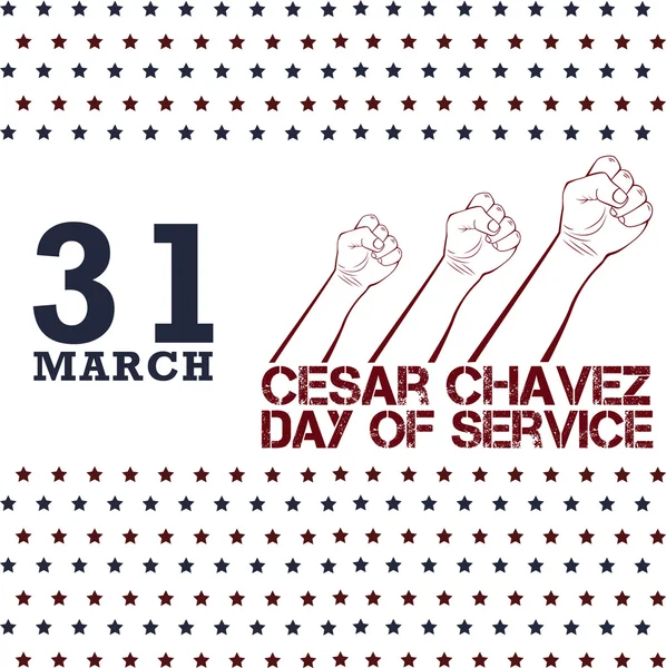 Cesar Chavez giorno — Vettoriale Stock