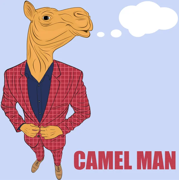 Personaje de dibujos animados Camel — Archivo Imágenes Vectoriales