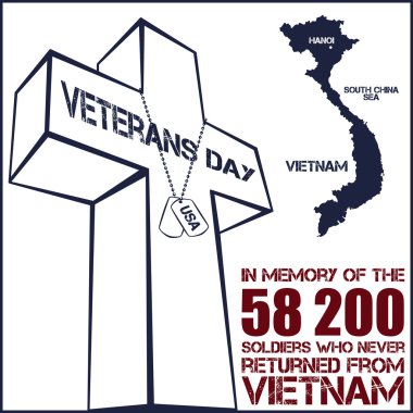 Vietnam war. Remembrance day clipart