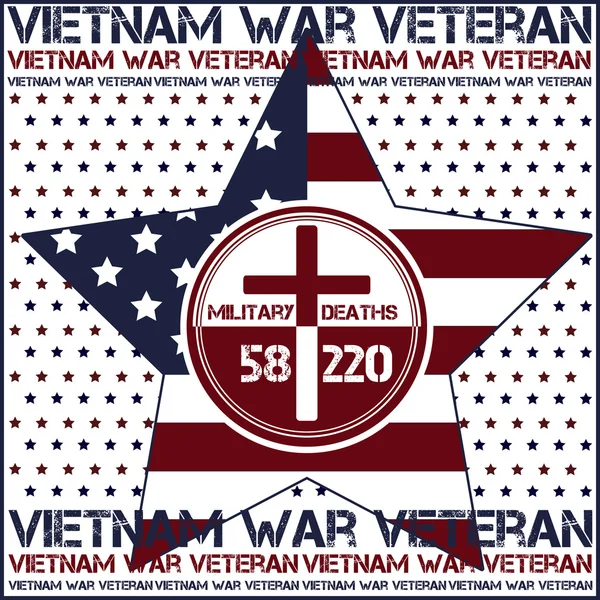 Vietnamkrieg. Gedenktag — Stockvektor