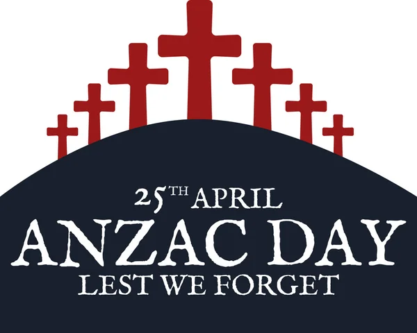 Ημέρα Anzac. Ευχετήρια κάρτα — Διανυσματικό Αρχείο
