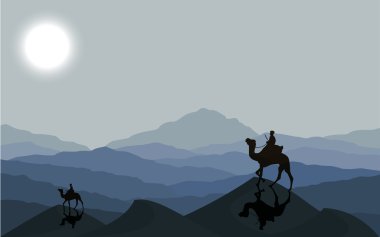 Kervan deve gece ile