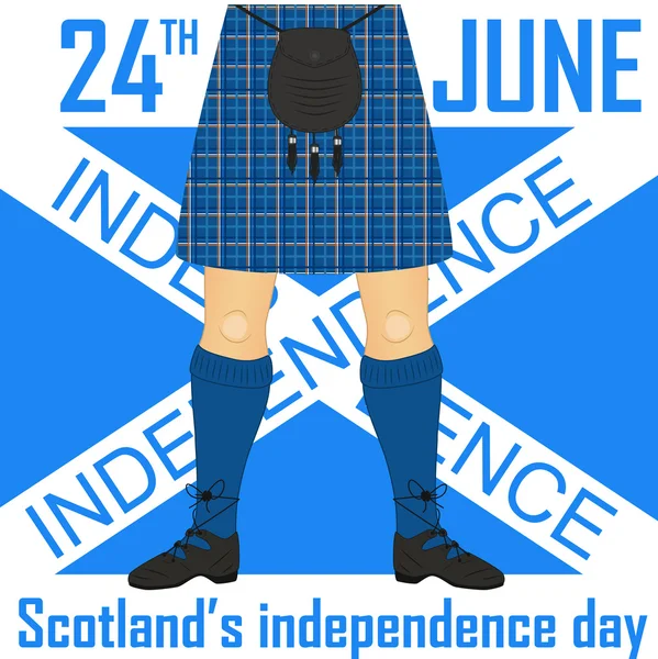 スコットランドの独立記念日 — ストックベクタ