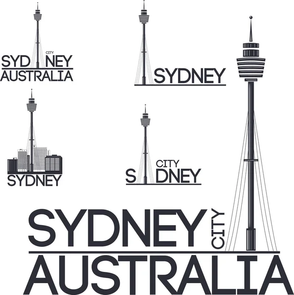Sydney Stadtset — Stockvektor