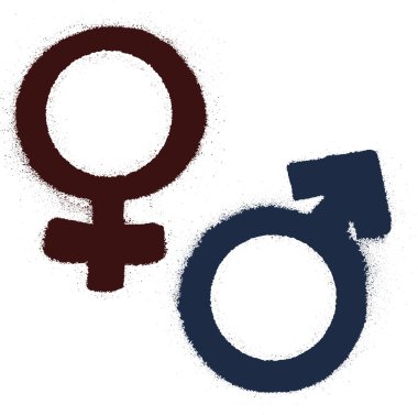 Male and female symbols clipart
