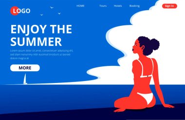 Yaz iniş sayfası şablonunun tadını çıkar