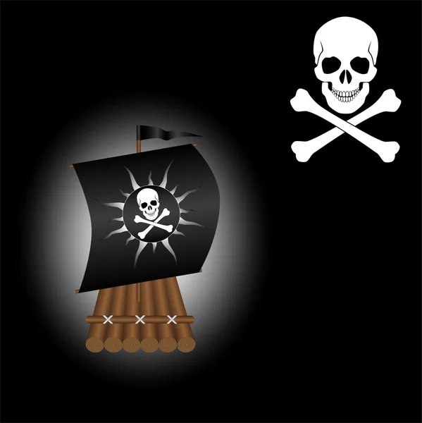 海盗旗 — 图库矢量图片