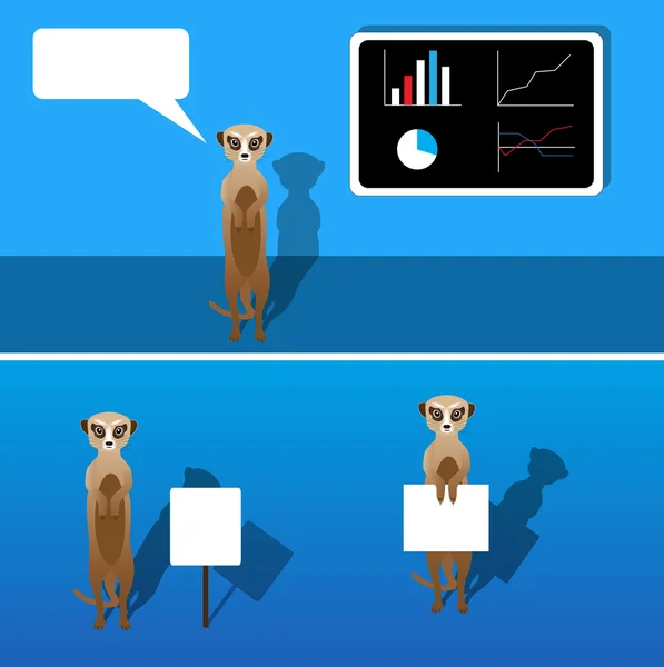 Meerkat — Stockvector