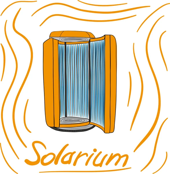 Solárium — Vector de stock