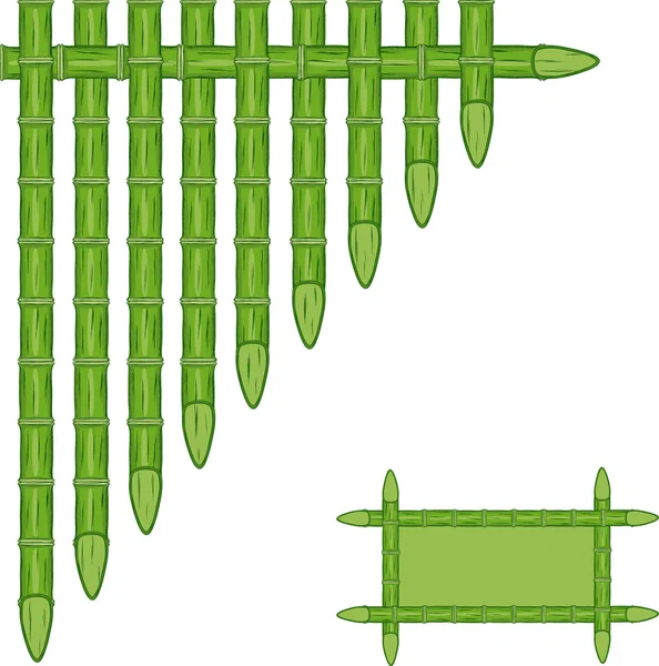 Grüner Bambus Hintergrund. — Stockvektor