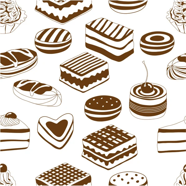 Gâteaux drôles — Image vectorielle
