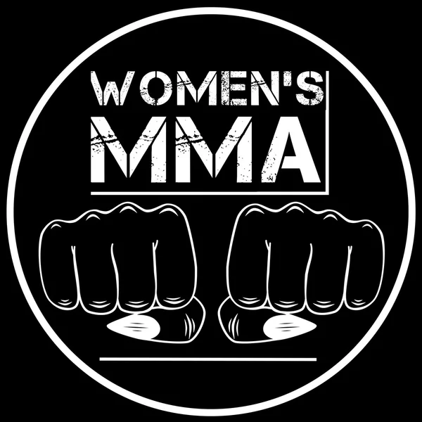 MMA femenina — Vector de stock