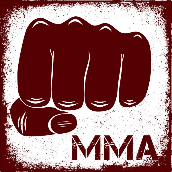 Sign MMA — Stock Vector