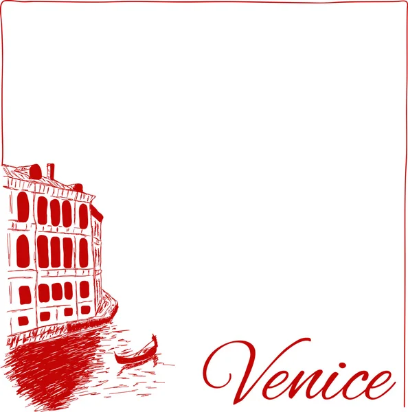 Straten in Venetië — Stockvector