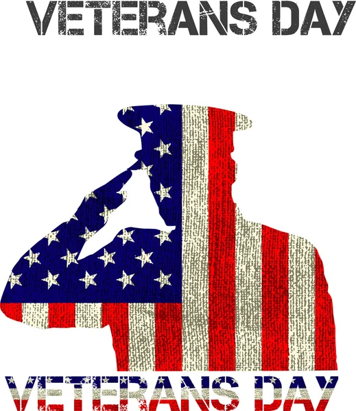 Veterans day sign — Stock Vector