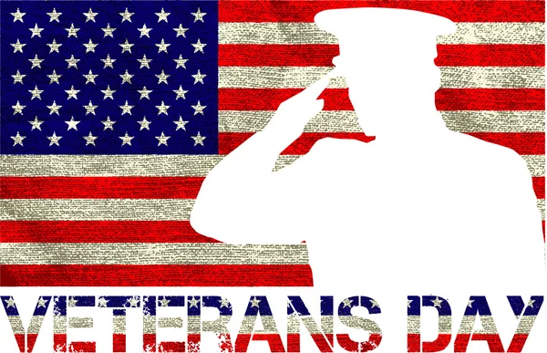 Veterans day sign — Stock Vector