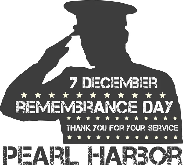 Pearl Harbor. Jour du Souvenir — Image vectorielle