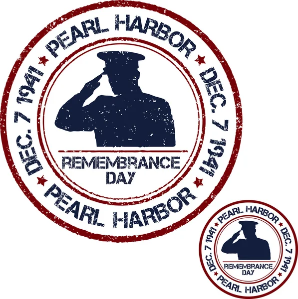 Pearl Harbor. Remembrance day — Stock Vector