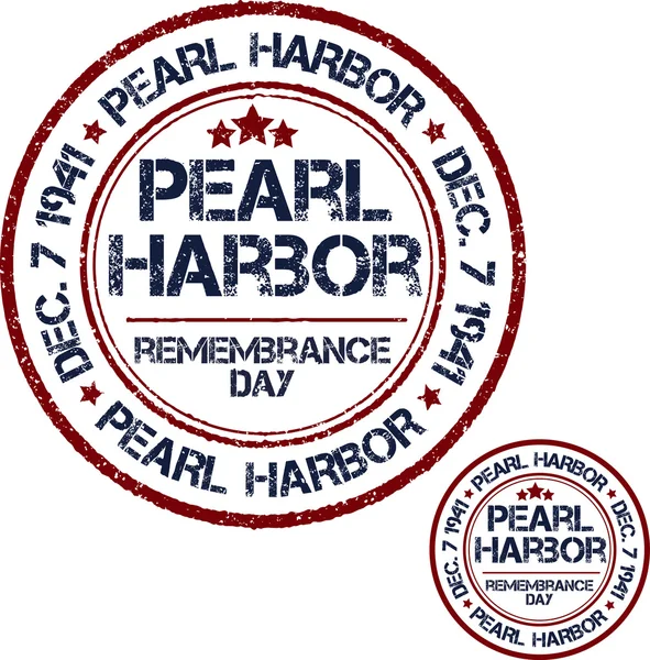 Pearl Harbor. Anma Günü — Stok Vektör