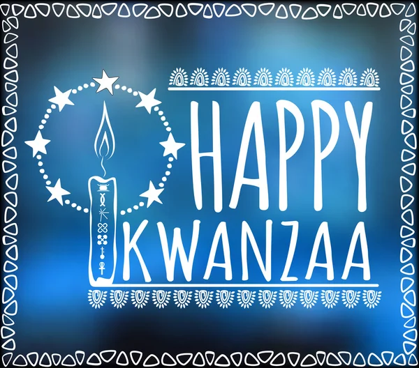 Festival Kwanzaa. Biglietto vacanza — Vettoriale Stock