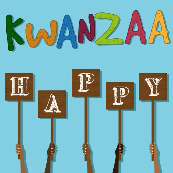 Festival Kwanzaa. Biglietto vacanza — Vettoriale Stock