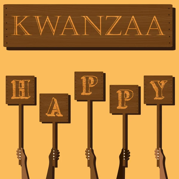 Φεστιβάλ Kwanzaa. Κάρτα διακοπών — Διανυσματικό Αρχείο