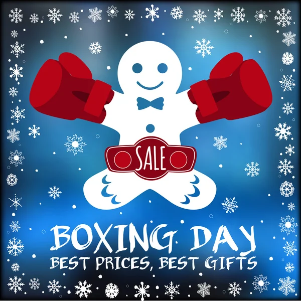 Boxing day card. — Stock vektor