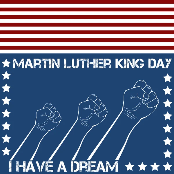 Martin Luther King giorno — Vettoriale Stock