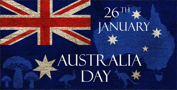 Plakat dzień Australii — Wektor stockowy