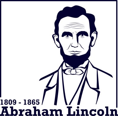 Silhouette Abraham Lincoln clipart