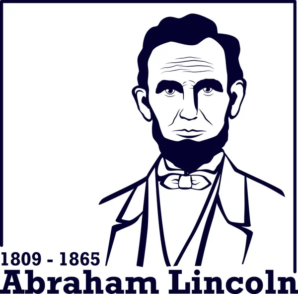 Siluetu Abrahama Lincolna — Stockový vektor