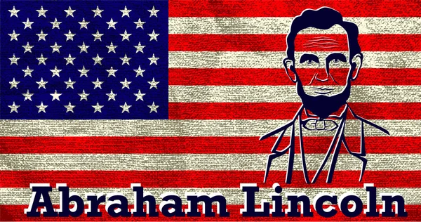 Silhouette Abraham Lincoln — Stockvektor