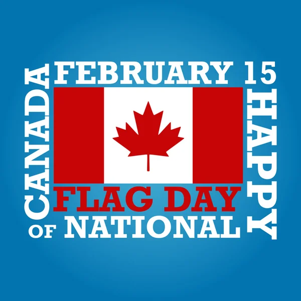 Giorno della bandiera canadese — Vettoriale Stock