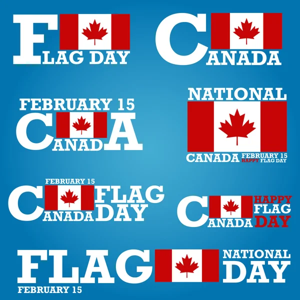 Tag der kanadischen Flagge — Stockvektor